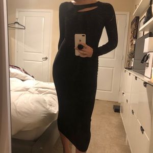 Mid-length Black Dress